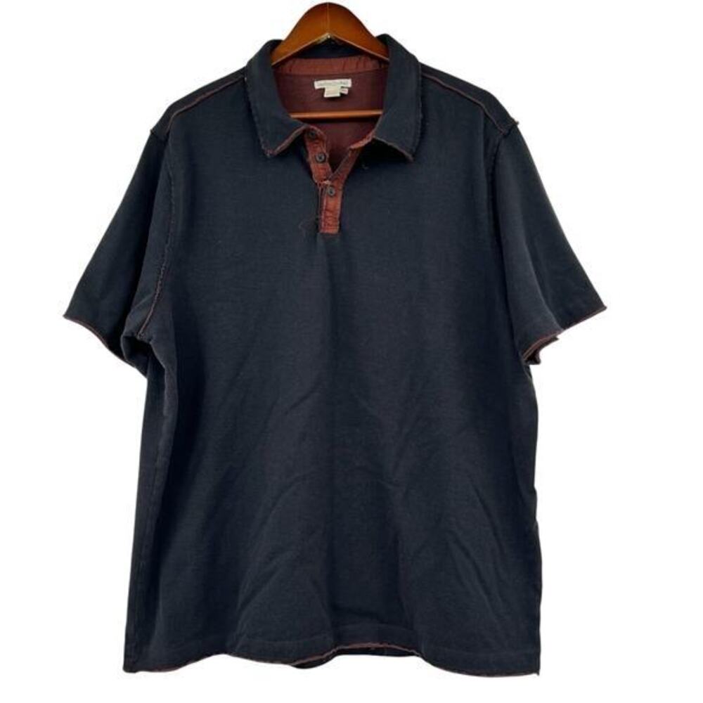 Carbon2cobalt short sleeve men's polo preppy style 144046 100% cotton men's XL
